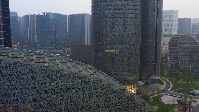 成都国际金融中心双子楼实拍
