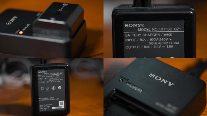 4K索尼相机电池充电空镜