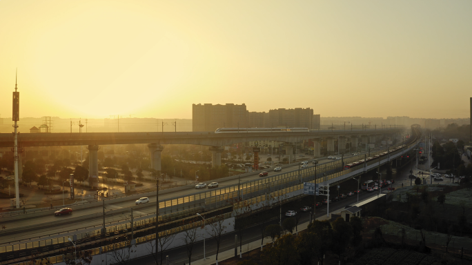 【4K航拍】长沙城市双轨道交通