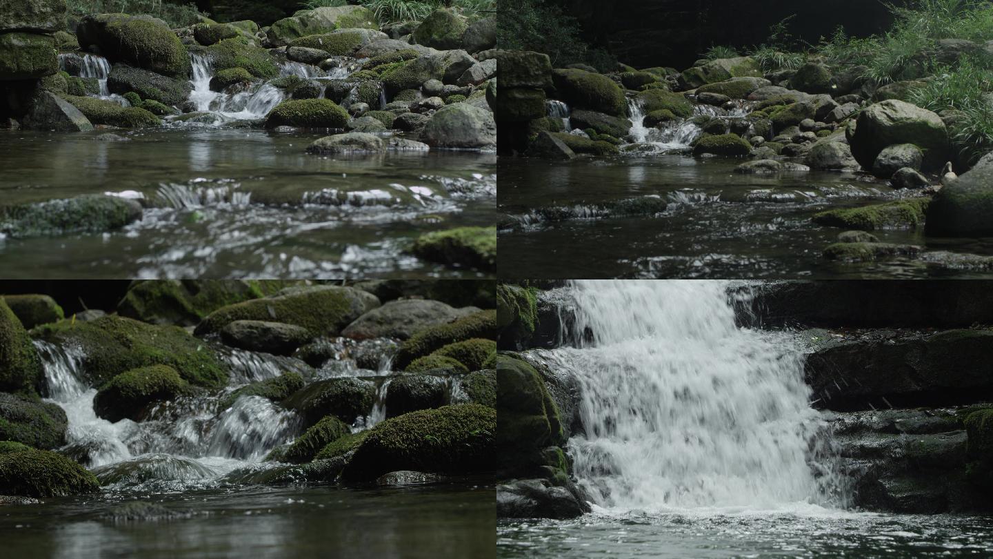 自然生态溪流4K实拍素材
