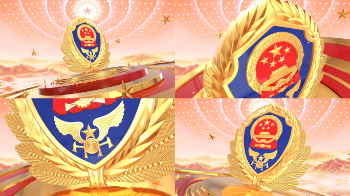 大气消防片头会声会影模板