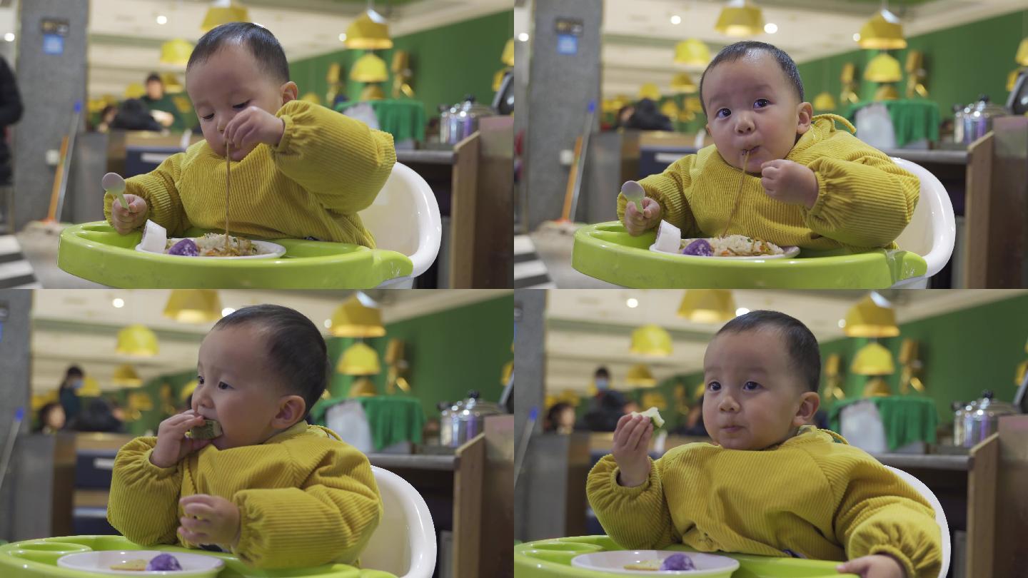小宝宝吃东西吃饭宝宝椅