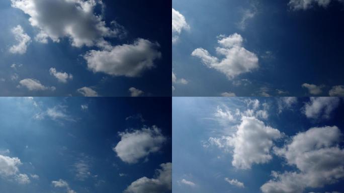 延时拍摄天空白云变化万千