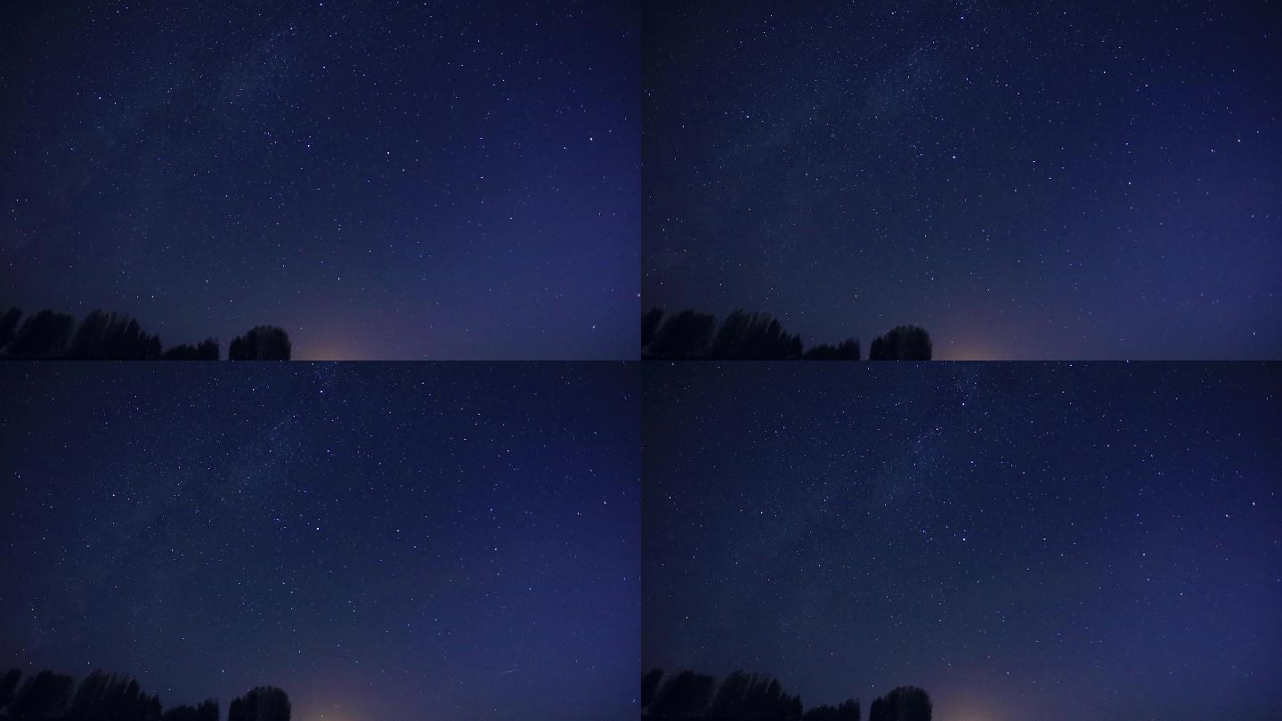 银河星空延时摄影