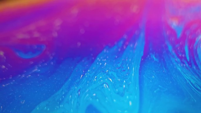 【高清原创】流动的色彩-颜料-气泡
