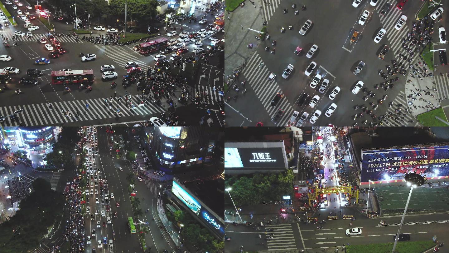 街道，夜市，车水马龙