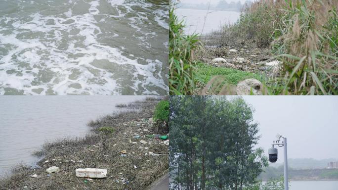 河流污染治理相关镜头素材4k