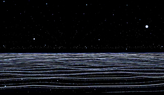 大气星空背景舞台场景LED背景透明通道
