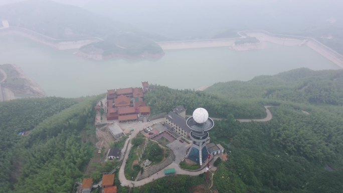 航拍长沙最高峰黑麋峰顶（二）