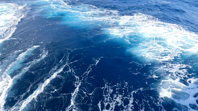 【4K】波涛汹涌的海面-大海海浪