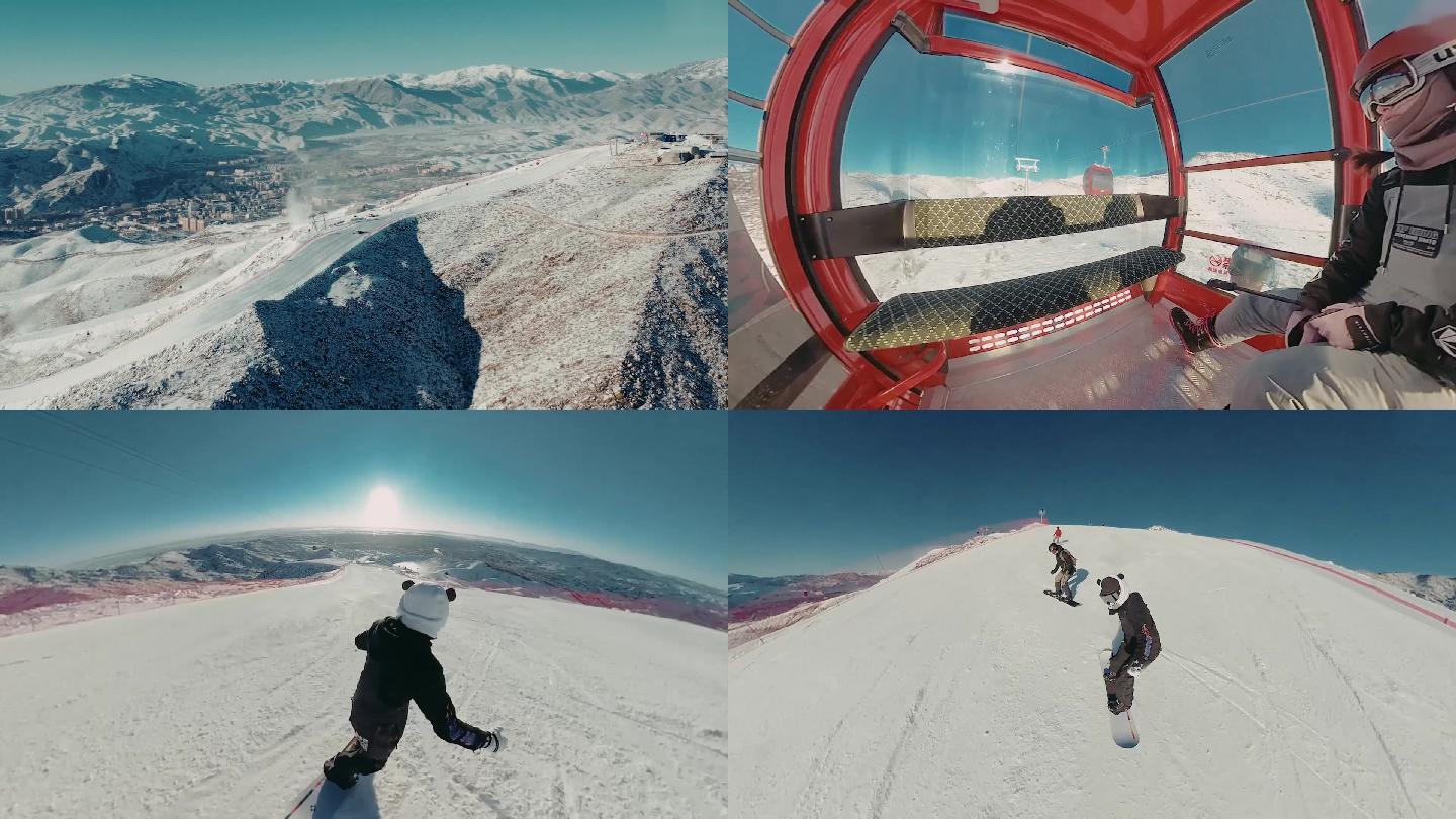 滑雪运动高清剪辑成片