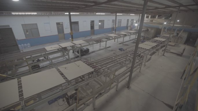 高清拍摄工厂生产瓷砖