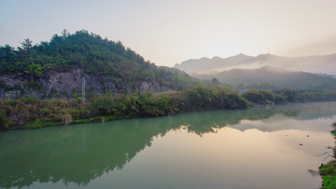 4K延时航拍永泰日出