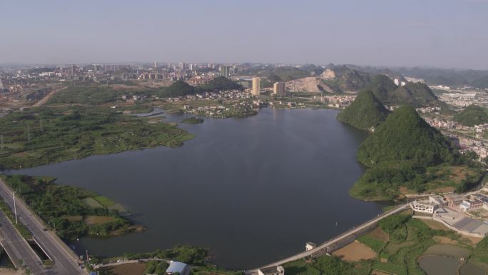 安顺经济开发区高城市乡村航拍