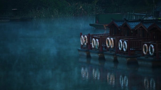 杭州西湖早上雾气意境视频素材