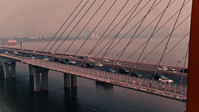 杭州之江大桥4k航拍合集
