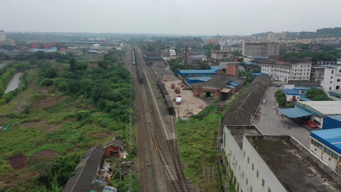 自贡市火车站南站短视频航拍