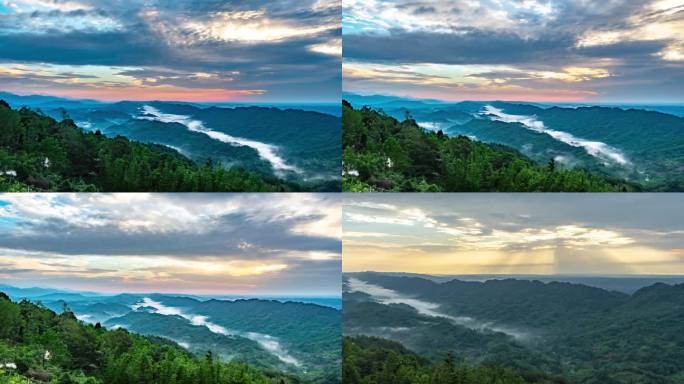 壮丽唯美大气自然风景朝霞延时素材