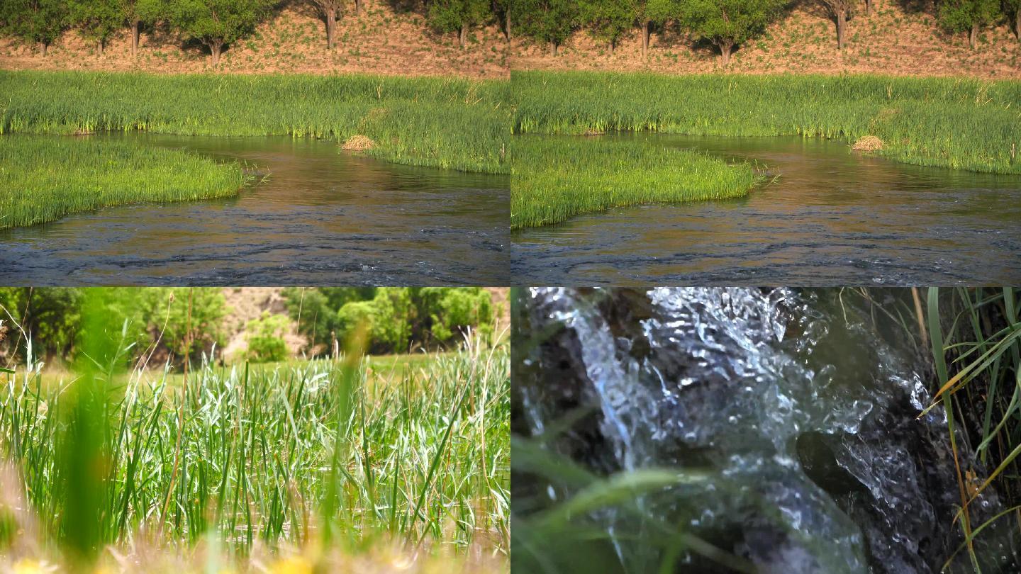 湖水河流泉眼