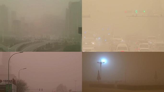 沙尘天气-沙尘暴-浮尘-重污染