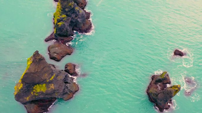 高清北欧冰岛山川大海风景风光航拍