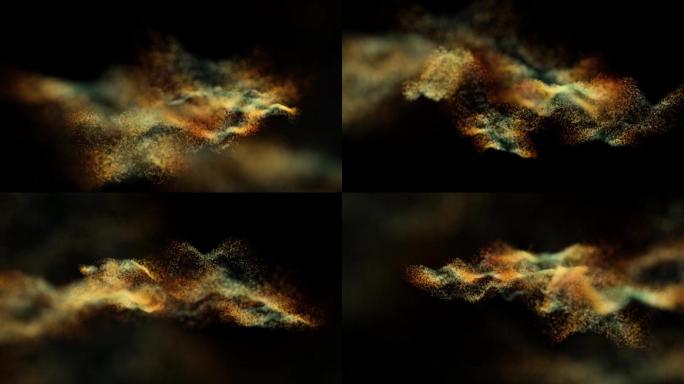 抽象粒子云背景