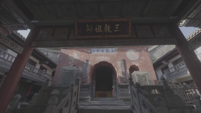 武当山金顶天柱峰古建筑道观寺庙