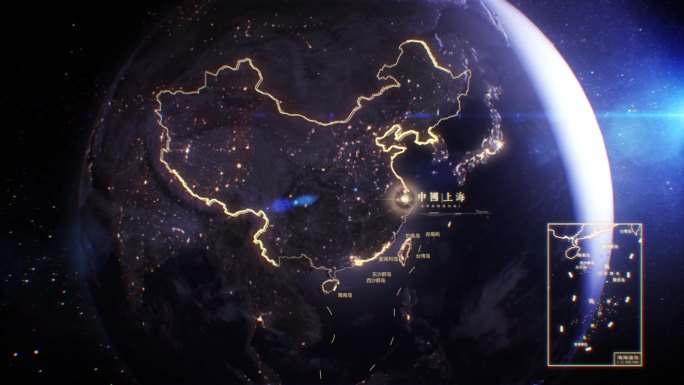 地球冲上海辐射长江三角洲区位地图