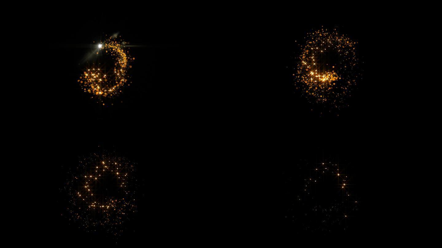 《原创》粒子螺旋光斑路径动画02