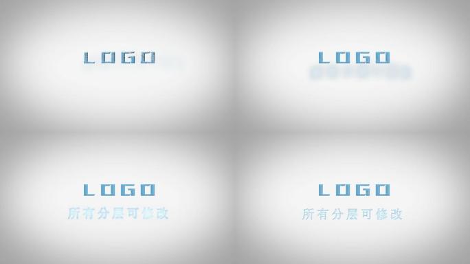 干净整洁的水波纹logo演绎