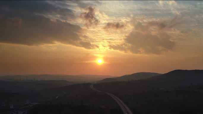 【4K】野外夕阳