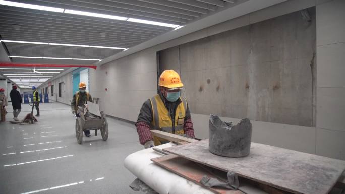 疫情期间工地打工人农民工2