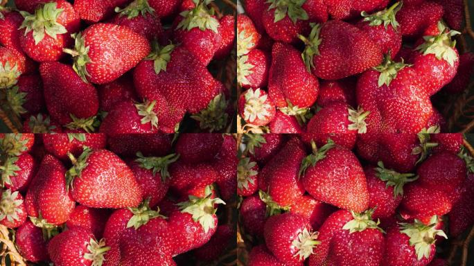 4K草莓新鲜水果装篮