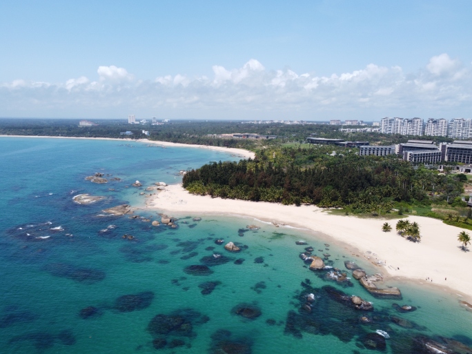 海南文昌淇水湾火箭发射航拍