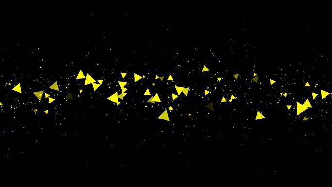 三角形粒子前景装饰视频素材带通道