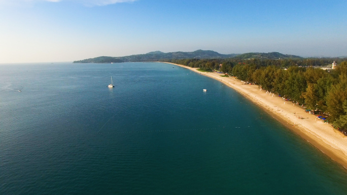 泰国普吉岛海边旅游度假航拍素材