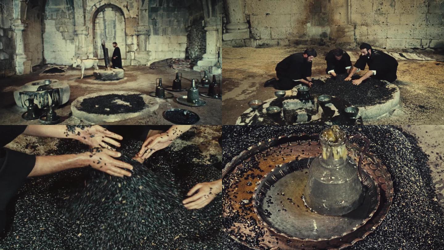 亚美尼亚阿塞拜疆民族传统手工艺压榨橄榄油