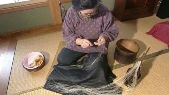 制作老式编织纺织纺线纺车织布机