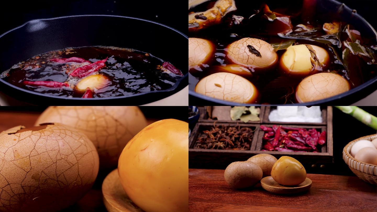 五香茶叶蛋制作过程展示