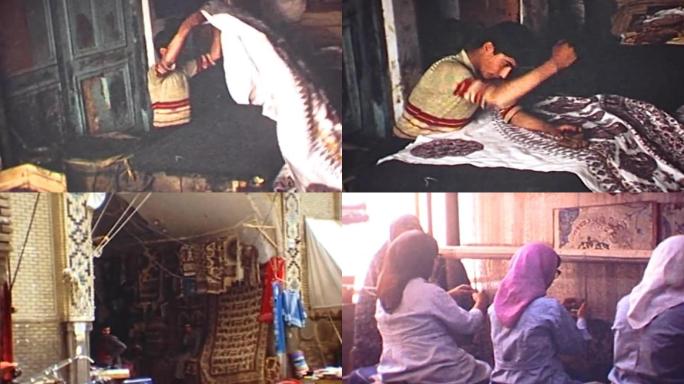 伊朗民族传统手工艺纺织印染波斯挂毯