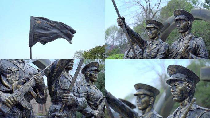 八一建军雕塑战士雕塑军人雕塑爱国教育