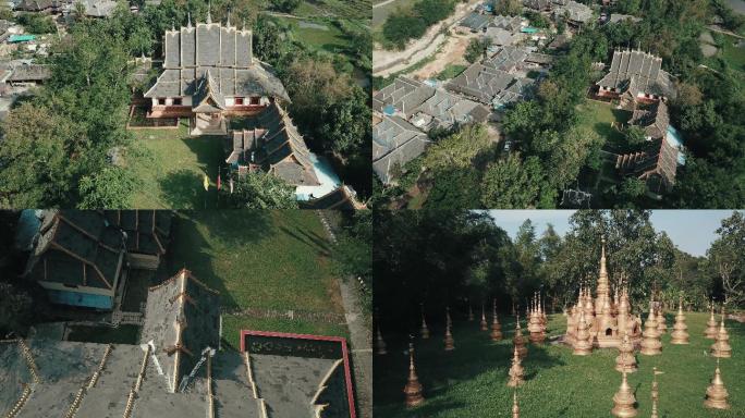 4k版纳打洛勐景来傣族村