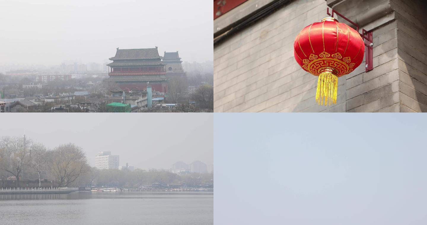 北京钟鼓楼空镜