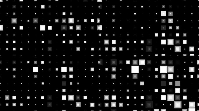 4K动感闪烁马赛克图形运动背景无缝循环