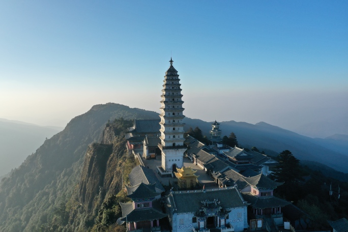 【4k】云南大理鸡足山航拍