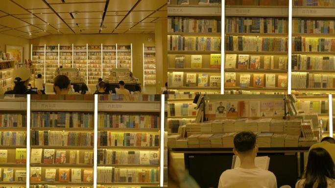 书店的书和看书的人们