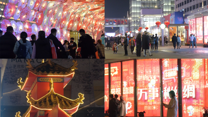 春节迎新杭州夜景
