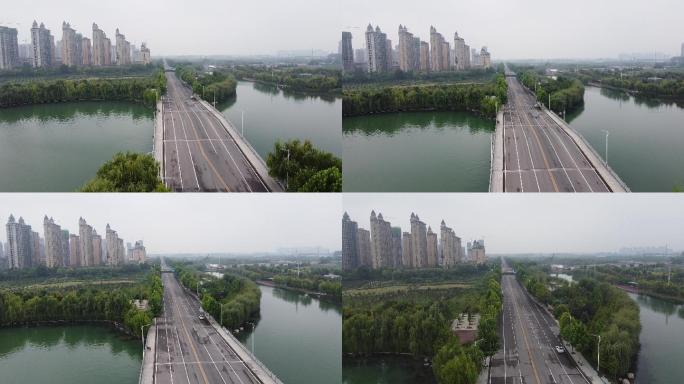许昌北海公园大桥航拍