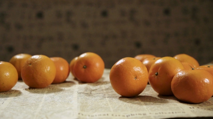 水果桔子橘子沃柑创意棚拍