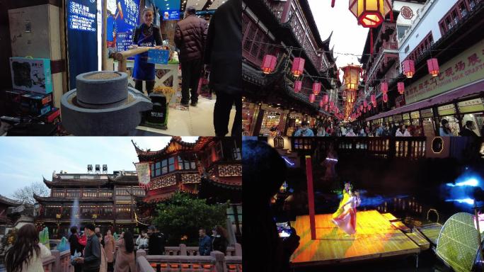 上海豫园城隍庙4K实拍原素材11分钟